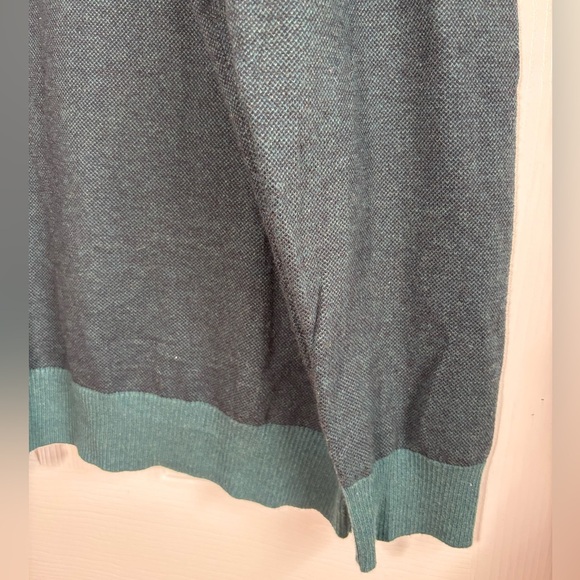 Fairlane Pullover Sweater Men's XXL Green Half Zip Cashmere Blend Knit Preppy - Picture 7 of 8